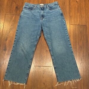 Frame Denim Straight Leg Blue Jeans